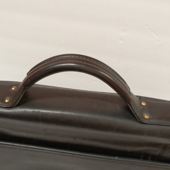 Coach Men's Smooth Black Genuine Leather Briefcase - Picture 6 of 16